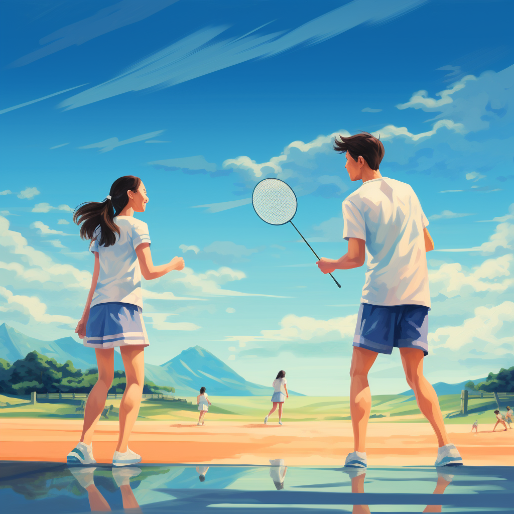 Badminton pendant les vacances